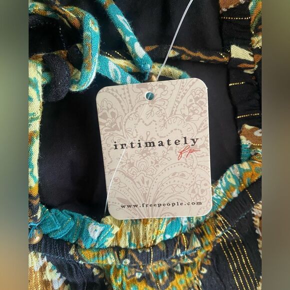 Free People Mojave Mermaid  Metallic Maxi Slip Dress Size Médium  Latigo Bay NWT - Picture 16 of 17